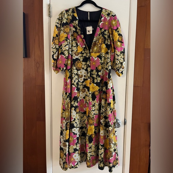 Free People Lydia Printed Midi Dress - Picture 2 of 7